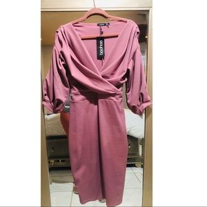 Off the Shoulder wrap dress. US size 14.